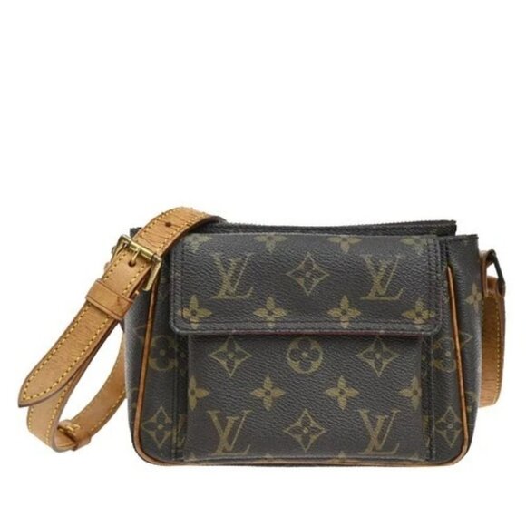 LOUIS VUITTON Viva Cite PM Shoulder Bag Monogram Leather Brown M51165 77TA228